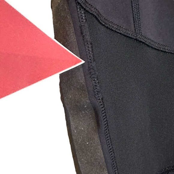 LULULEMON Leggings Womens 8 Black Cropped Reflective Mesh Yoga Athletic Training - Picture 15 of 16